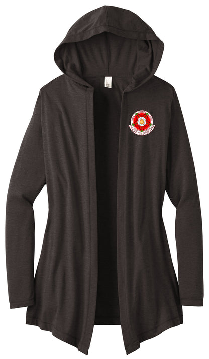 OKRAA Leadership - Logo LC - District ® Women's Perfect Tri ® Hooded Cardigan. DT156