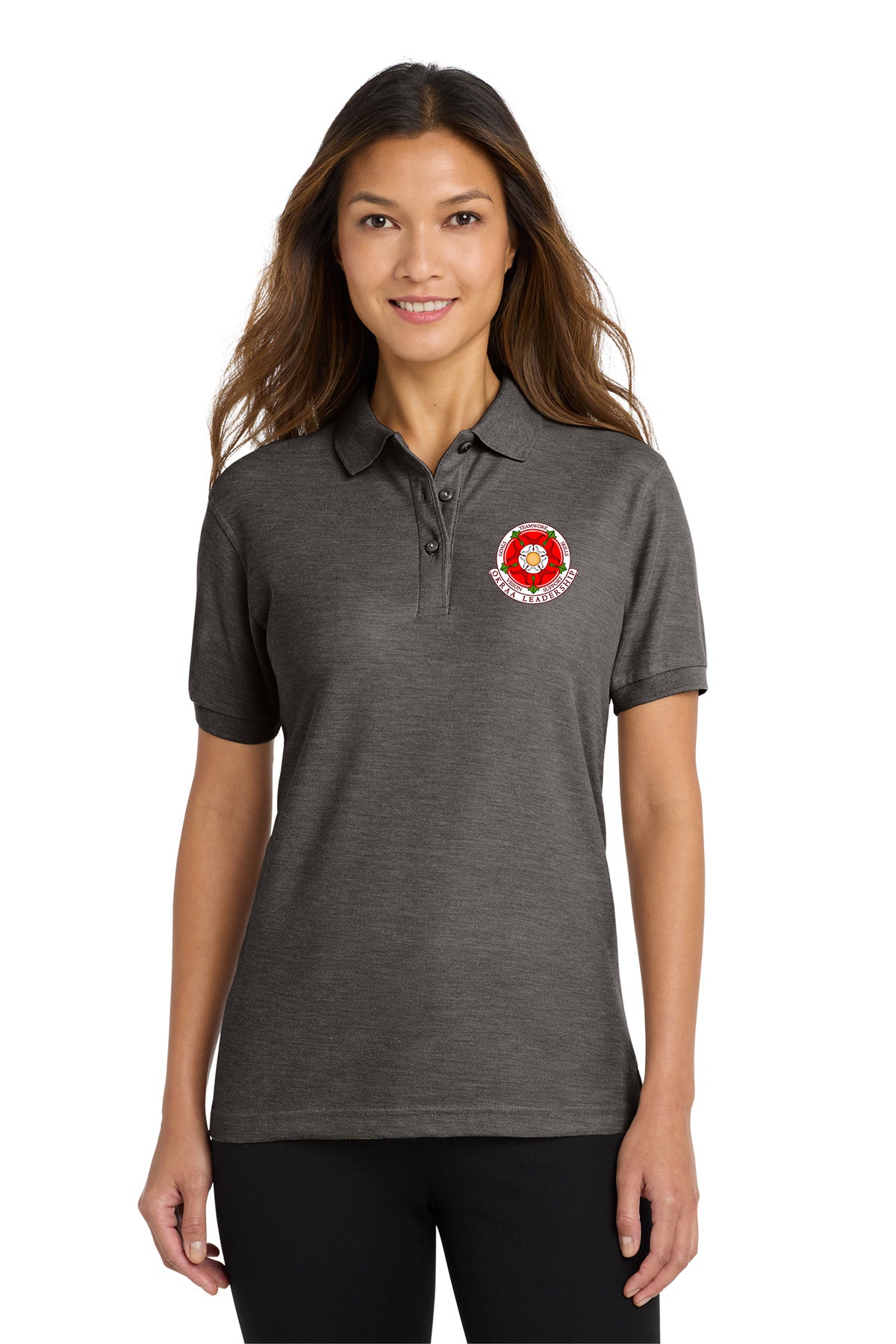 OKRAA Leadership - Logo LC - Port Authority® Women's Silk Touch Polo.