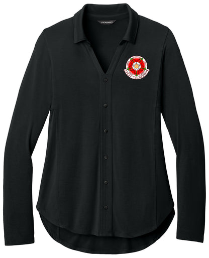 OKRAA Leadership - Logo LC - Port Authority® Women's Luxe Knit Button Tunic LK5602