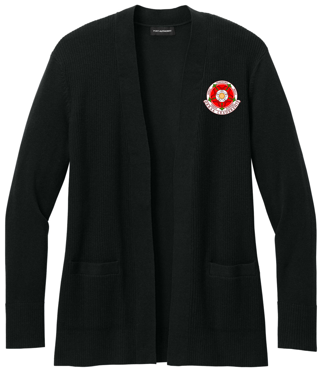 OKRAA Leadership - Logo LC - Port Authority® Women's Easy Care Open-Front Cardigan Sweater LSW2890