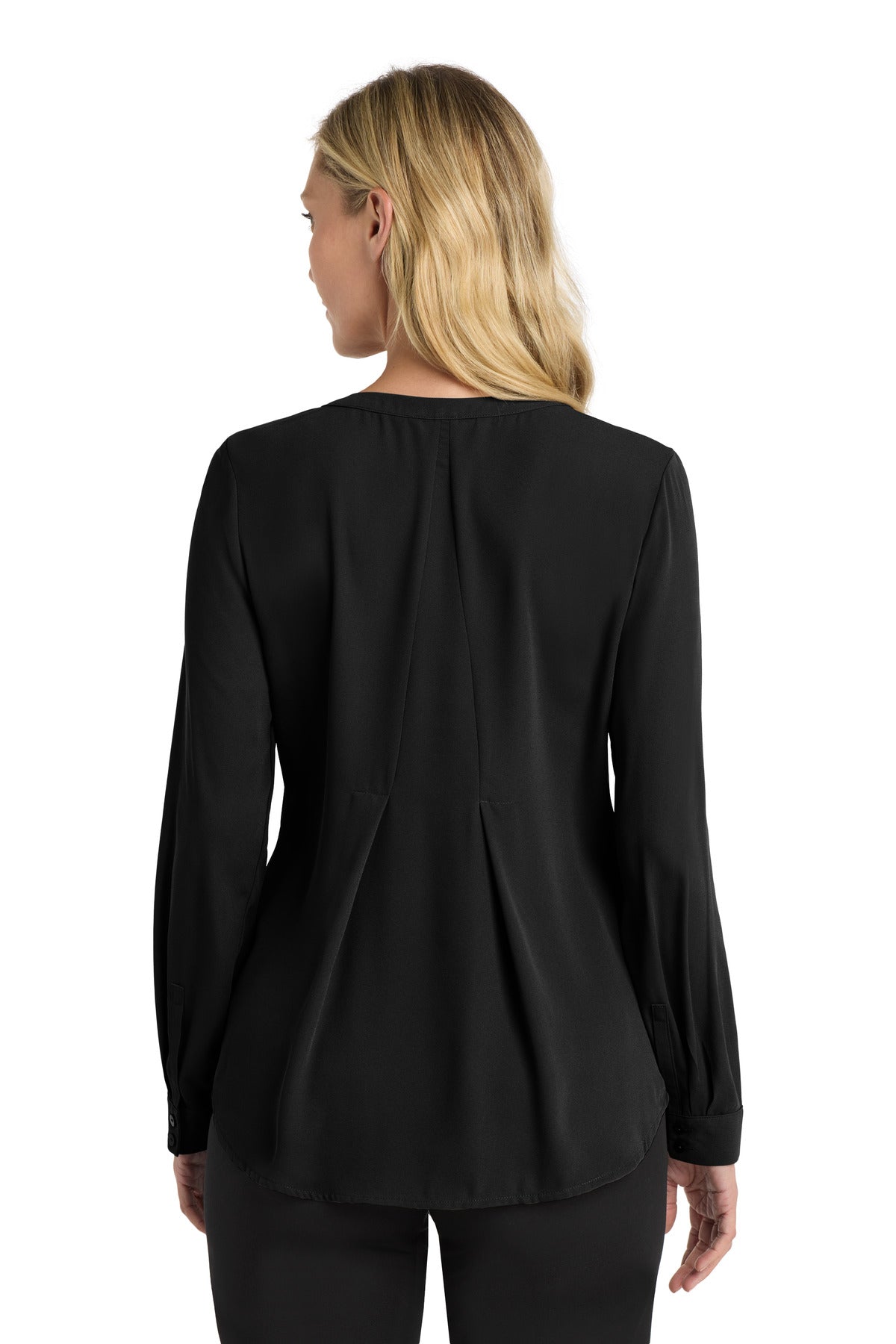 OKRAA Leadership - Logo LC - Port Authority® Women's Long Sleeve Button-Front Blouse. LW700