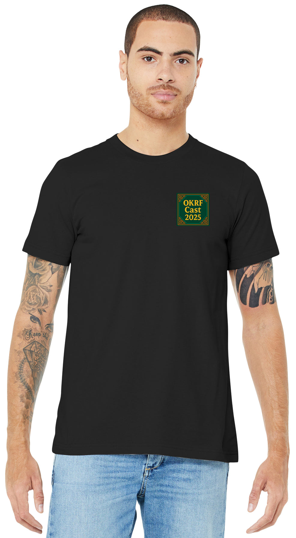 OKRF 2025 Cast - BELLA+CANVAS ® Unisex Heather CVC Short Sleeve Tee. B