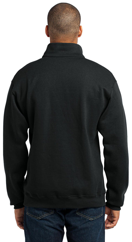 OU Trombone Studio - LC Logo - Jerzees - NuBlend 1/4-Zip Cadet Collar Sweatshirt. 995M