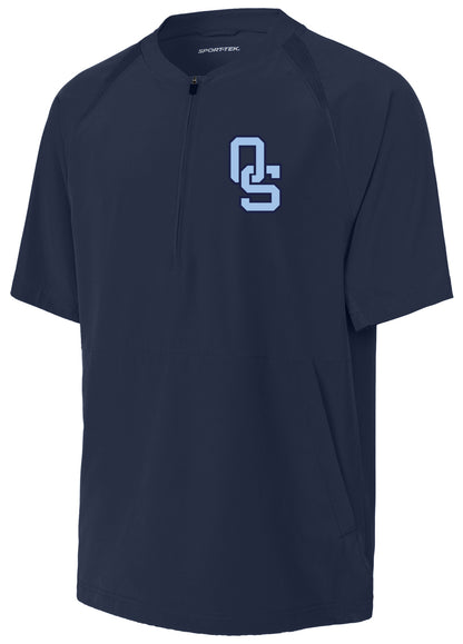 Oklahoma Smoke - Athletic Monogram - Sport-Tek® Repeat 1/2-Zip Short Sleeve Jacket JST489