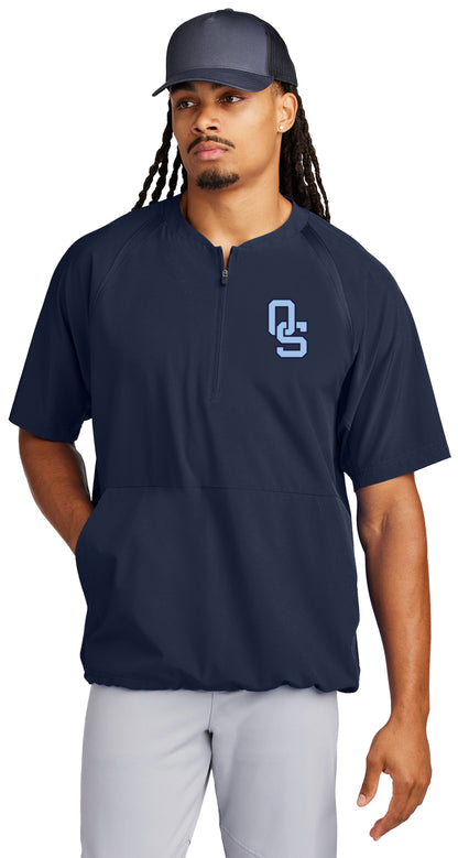 Oklahoma Smoke - Athletic Monogram - New Era® Heritage Fleece 1/2-Zip