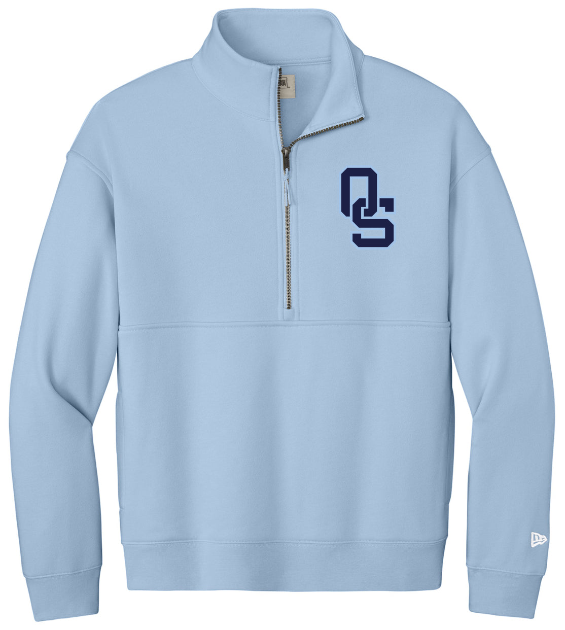 Oklahoma Smoke - Athletic Monogram - New Era® Heritage Fleece 1/2-Zip