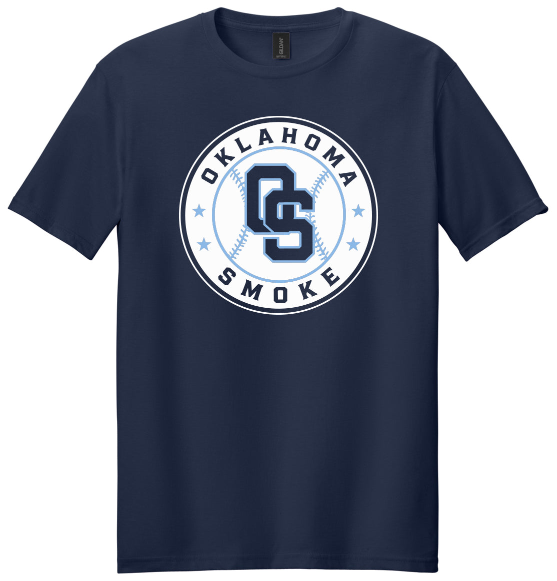 Oklahoma Smoke - Circle Medallion - Gildan Softstyle® T-Shirt. 64000