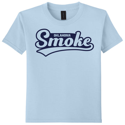 Oklahoma Smoke - Tail Script - Gildan Youth Softstyle® T-Shirt 64000B