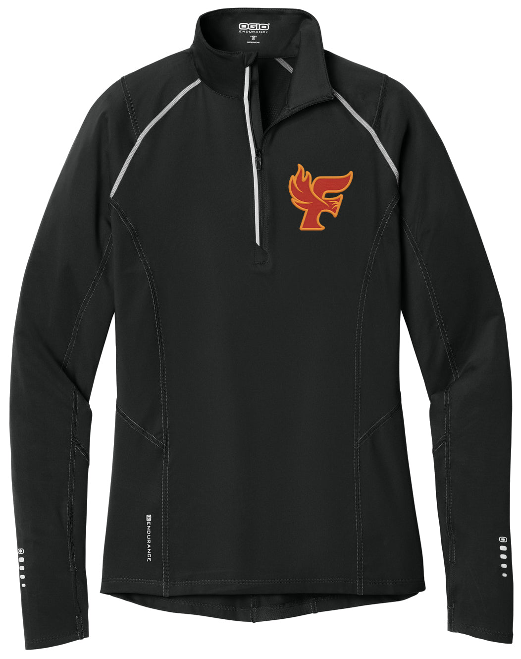 Red Dirt Firebirds - Embroidered LC - Logo Tag Back - OGIO® Women's Nexus 1/4-Zip Pullover. LOE335