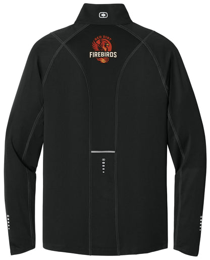 Red Dirt Firebirds - Embroidered LC - Logo Tag Back - OGIO® Nexus 1/4-Zip Pullover. OE335