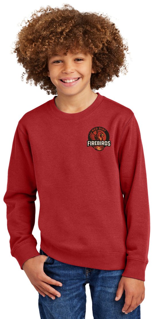 Red Dirt Firebirds - Logo LC - District® V.I.T.Fleece Crew DT6104