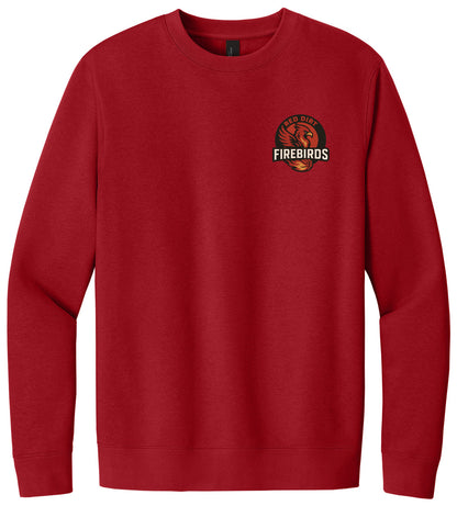 Red Dirt Firebirds - Logo LC - District® V.I.T.Fleece Crew DT6104