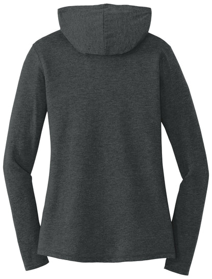 Red Griffin - District Women's Perfect Tri Long Sleeve Hoodie. DM139L