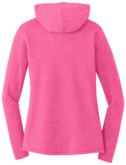 Red Griffin - District Women's Perfect Tri Long Sleeve Hoodie. DM139L