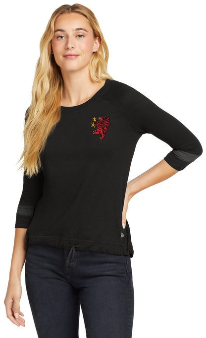 Red Griffin - District  Women's Perfect Tri  Hooded Cardigan. DT156