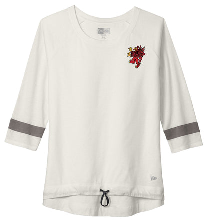 Red Griffin - New Era  Women's Tri-Blend 3/4-Sleeve Tee LNEA136