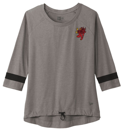 Red Griffin - New Era  Women's Tri-Blend 3/4-Sleeve Tee LNEA136