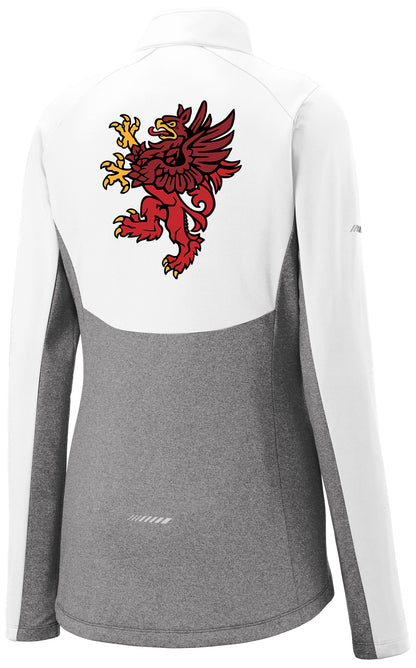 Red Griffin - Sport-Tek Women's Sport-Wick Stretch Contrast 1/4-Zip Pullover. LST854