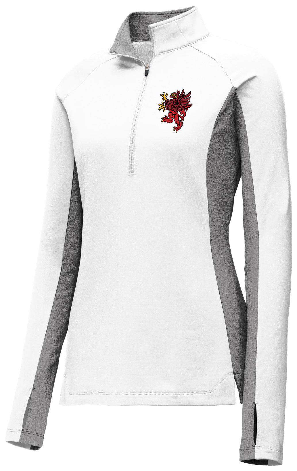 Red Griffin - Sport-Tek Women's Sport-Wick Stretch Contrast 1/4-Zip Pullover. LST854