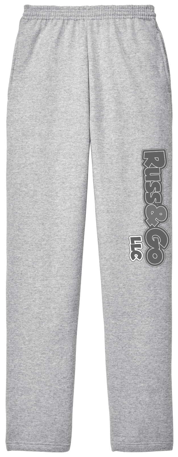 Russ & Go - Pant Greyscale Print - Port & Co Core Fleece Sweatpant with Pockets. PC78P