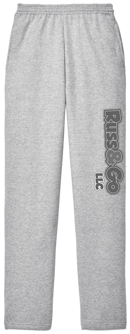 Russ & Go - Pant Greyscale Print - Port & Co Core Fleece Sweatpant with Pockets. PC78P