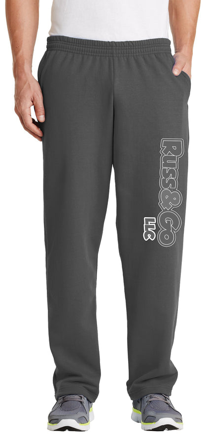 Russ & Go - Pant Greyscale Print - Port & Co Core Fleece Sweatpant with Pockets. PC78P