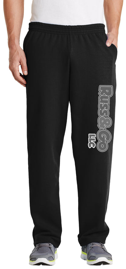Russ & Go - Pant Greyscale Print - Port & Co Core Fleece Sweatpant with Pockets. PC78P