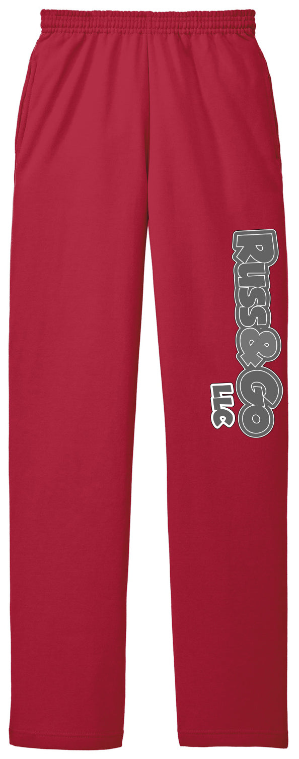 Russ & Go - Pant Greyscale Print - Port & Co Core Fleece Sweatpant with Pockets. PC78P