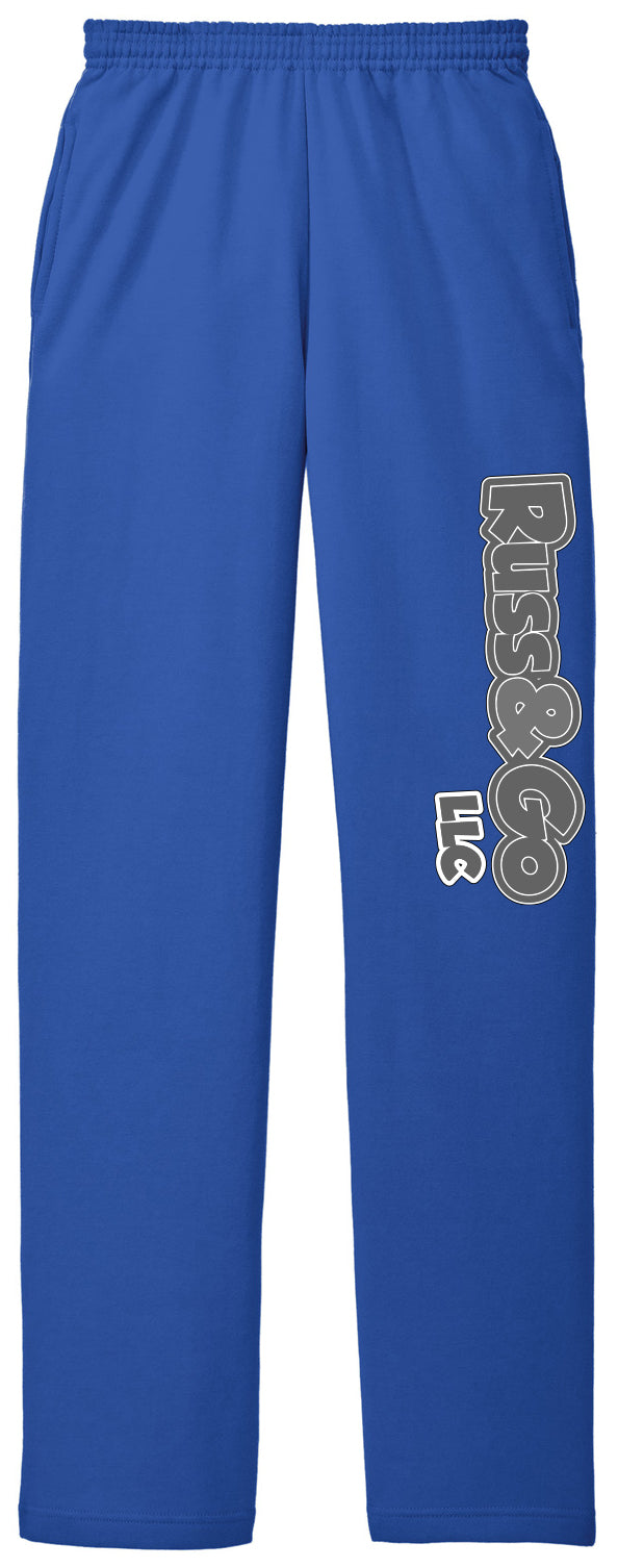 Russ & Go - Pant Greyscale Print - Port & Co Core Fleece Sweatpant with Pockets. PC78P