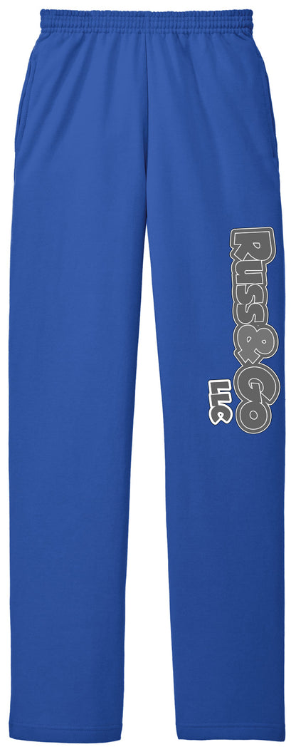 Russ & Go - Pant Greyscale Print - Port & Co Core Fleece Sweatpant with Pockets. PC78P