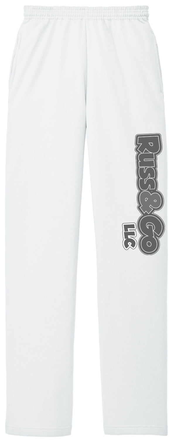 Russ & Go - Pant Greyscale Print - Port & Co Core Fleece Sweatpant with Pockets. PC78P
