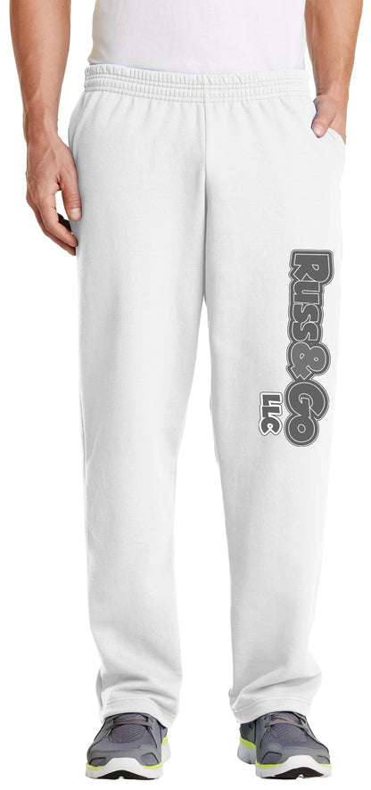 Russ & Go - Pant Greyscale Print - Port & Co Core Fleece Sweatpant with Pockets. PC78P