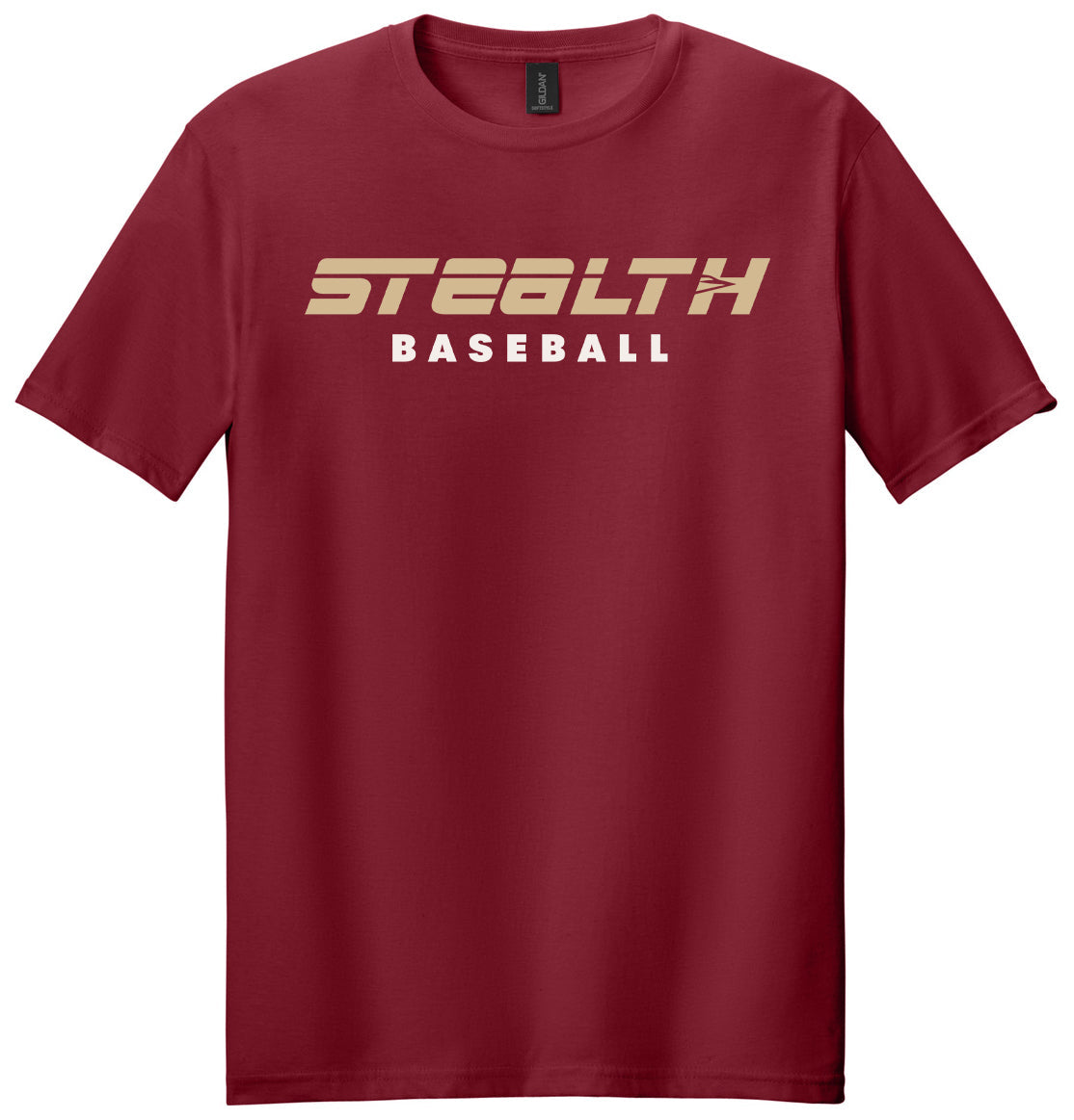 Stealth Baseball - Strikethrough - Gildan Softstyle® T-Shirt. 64000