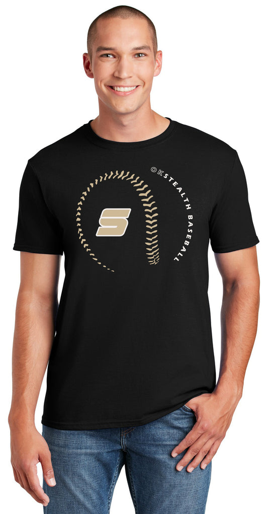 Stealth Baseball - Baseball Full Front - Gildan Softstyle® T-Shirt. 64