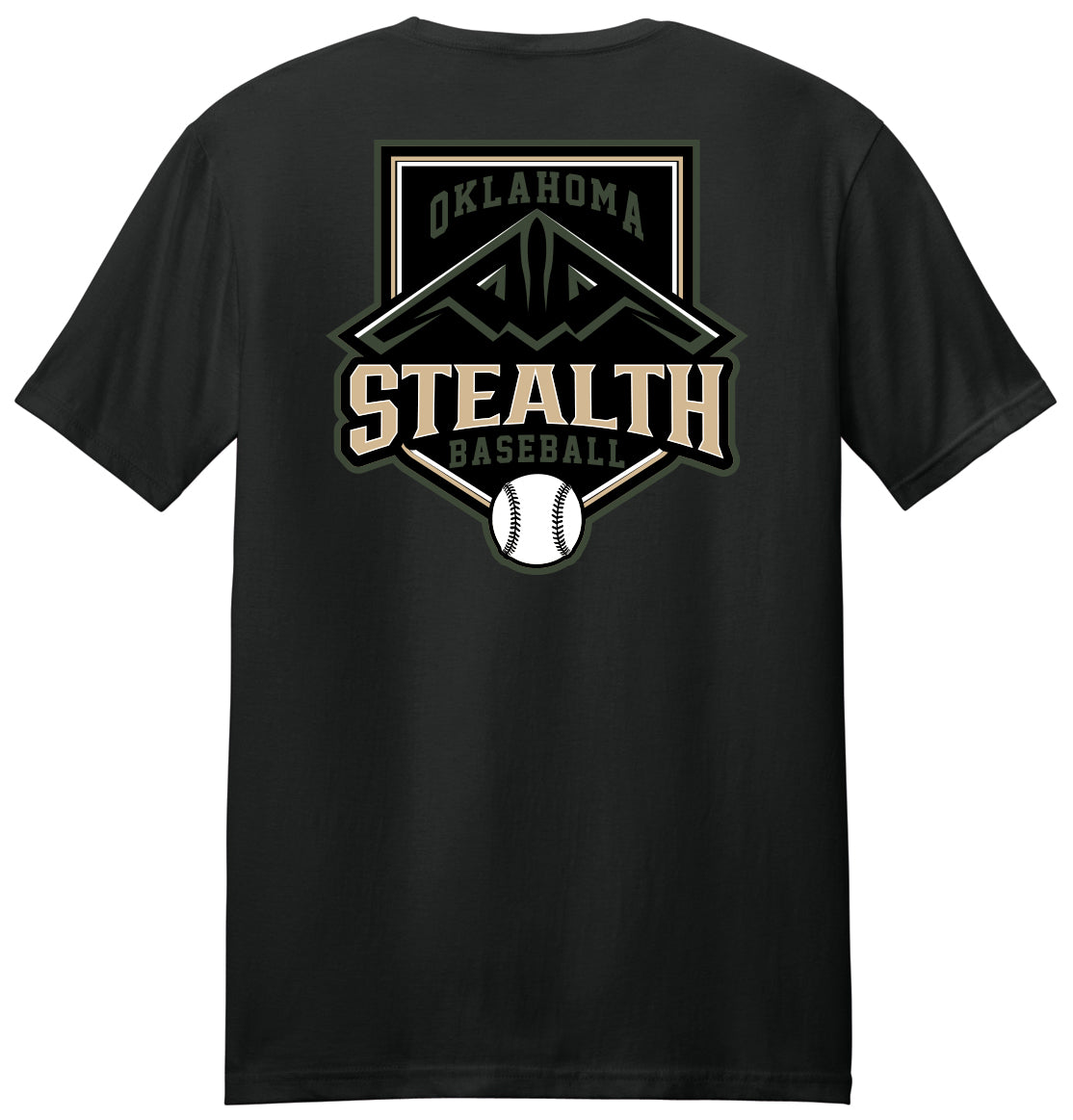 Stealth Baseball - Bat and Diamond - Gildan Softstyle® T-Shirt. 64000