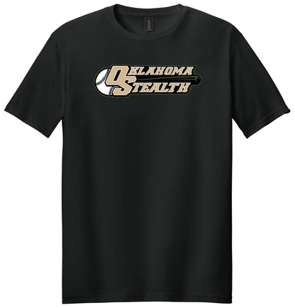 Stealth Baseball - Bat and Diamond - Gildan Softstyle® T-Shirt. 64000