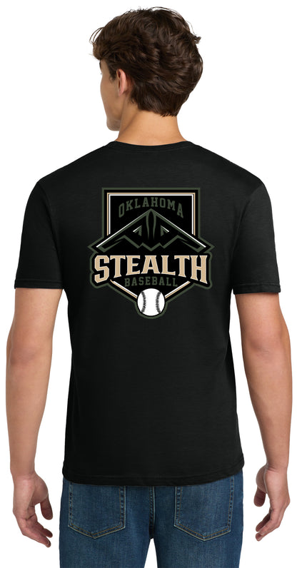 Stealth Baseball - Bat and Diamond - Gildan Softstyle® T-Shirt. 64000
