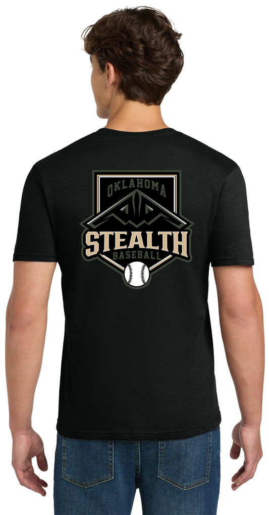 Stealth Baseball - Bat and Diamond - Gildan Softstyle® T-Shirt. 64000
