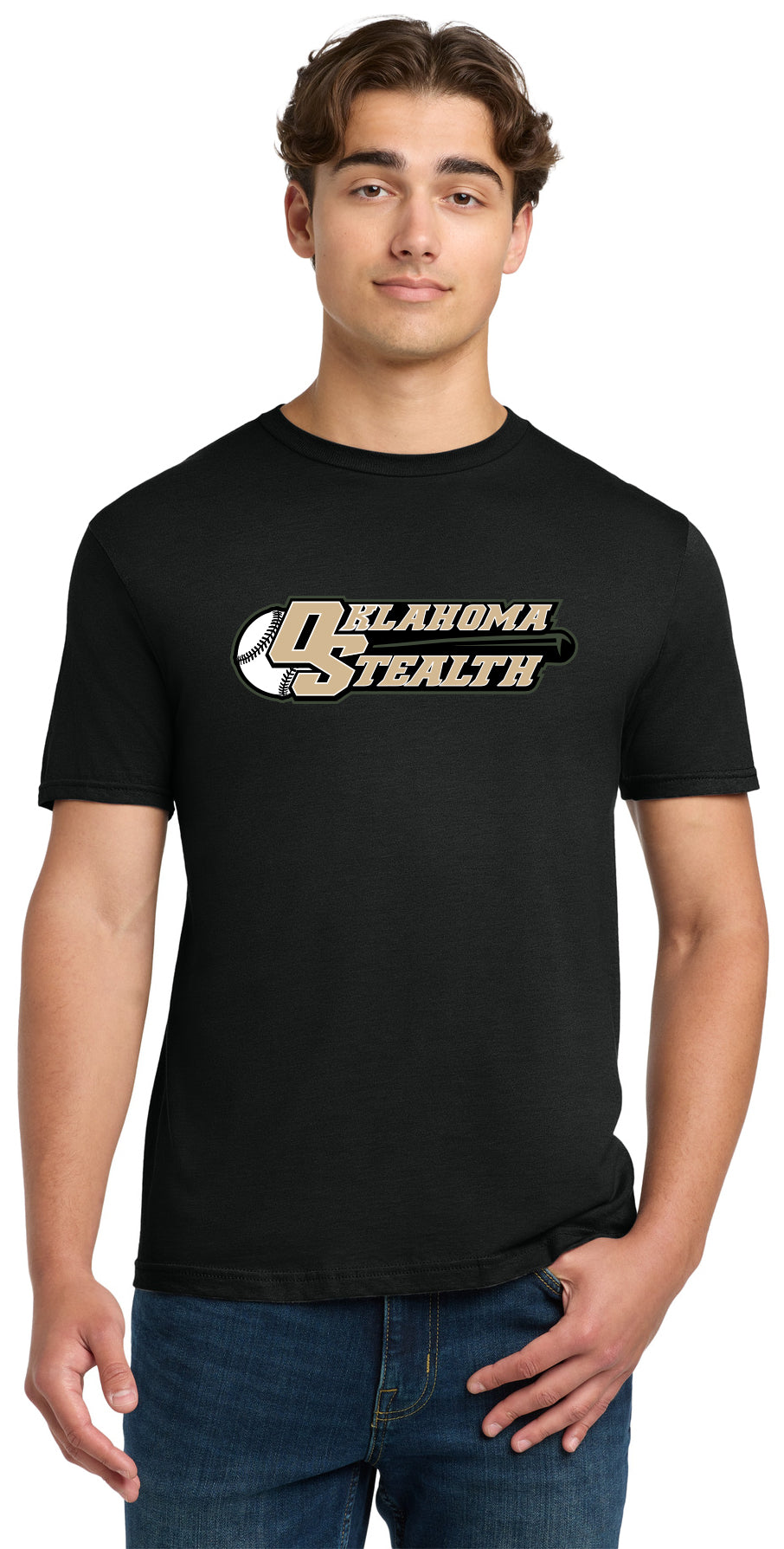 Stealth Baseball - Bat and Diamond - Gildan Softstyle® T-Shirt. 64000