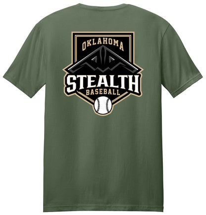 Stealth Baseball - Bat and Diamond - Gildan Softstyle® T-Shirt. 64000