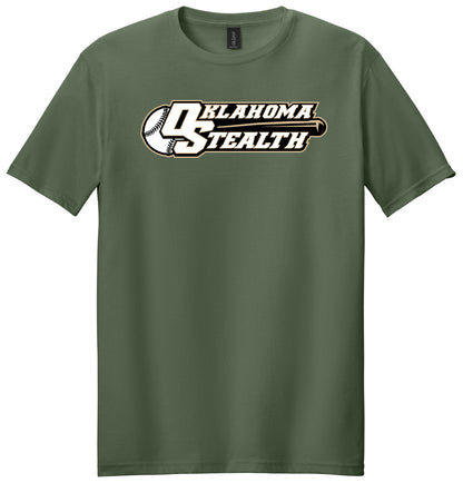 Stealth Baseball - Bat and Diamond - Gildan Softstyle® T-Shirt. 64000