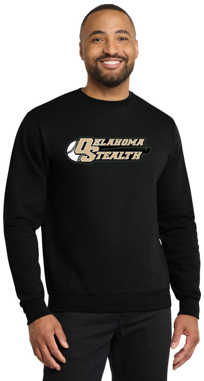 Stealth Baseball - Bat and Diamond - Port & Co Core Fleece Pullover H