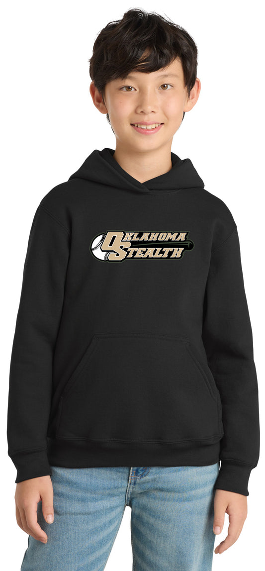 Stealth Baseball - Bat and Diamond - Port & Co Core Fleece Crewneck S