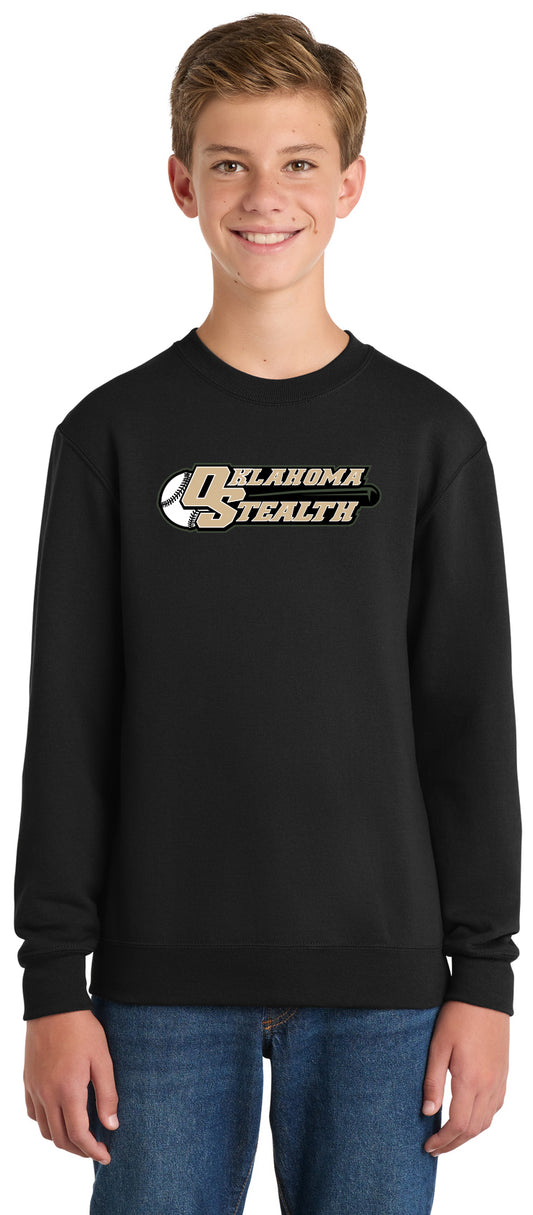 Stealth Baseball - Bat and Diamond - Port & Co Women's Core Fleece Pu