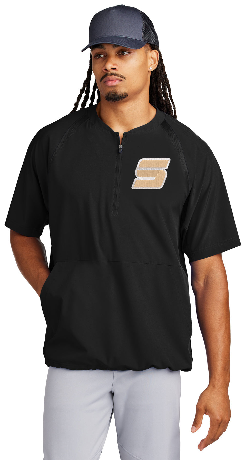 Stealth Baseball - Embroidered Left Chest - Sport-Tek® Repeat 1/2-Zip 