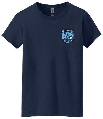 Tiny Twisters Soccer - Logo - Gildan® Women's Heavy Cotton 100% Cotton T-Shirt. 5000L