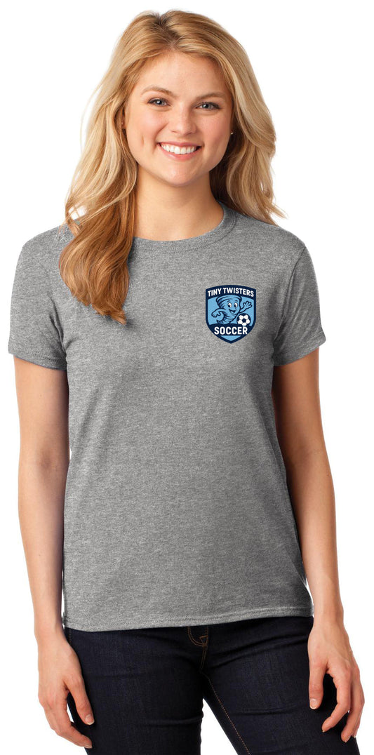 Tiny Twisters Soccer - Logo - Gildan® Women's Heavy Cotton 100% Cotto