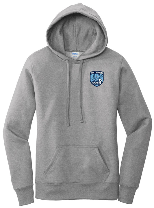 Tiny Twisters Soccer - Logo - Port & Company ® Women's Core Fleece Pullover Hooded Sweatshirt LPC78H