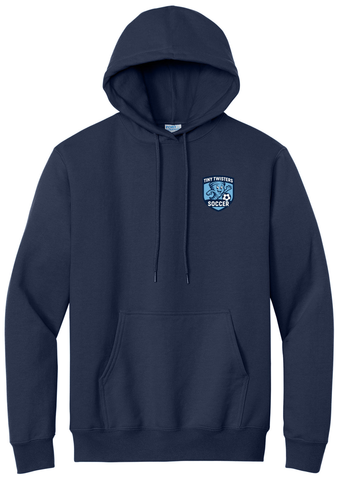 Tiny Twisters Soccer - Logo - Port & Company® Essential Fleece Pullover Hooded Sweatshirt.  PC90H