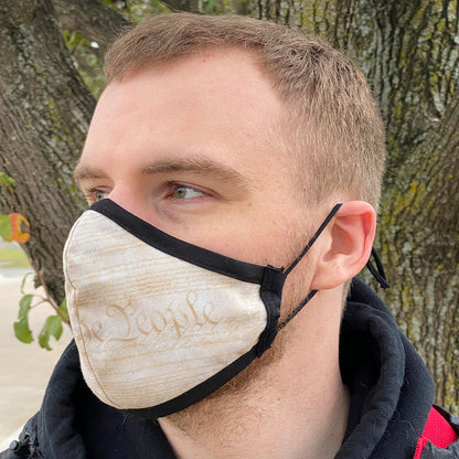 Four Layer Fully Wired Protective Cloth Face Mask - Made in USA - 1776, Adult